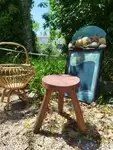 Rustic cowherd stool