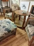 Art Deco living room with armchairs and table 