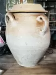 Large sandstone salt tub