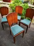 Lot de 4 chaises vintage 