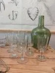 Set of 8 1950s glasses 