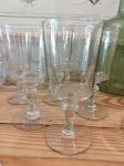 Set of 8 1950s glasses 