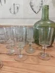 Set of 8 1950s glasses 