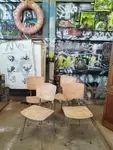 Lot quatre chaises design 60's