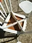 Set of four bistro chairs