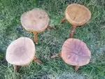 Set of four mid century stools