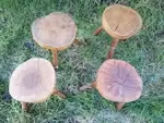 Set of four mid century stools