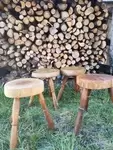 Set of four mid century stools