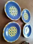 Set of four plates