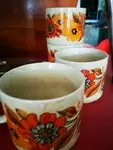 Set of four vintage mug