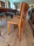 Set of four wooden chairs