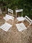 Set of garden chairs