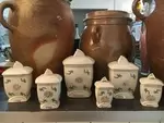 Set of jars of spices