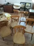 Set of six Baumann bistro chairs