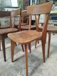 Set of six bistro chairs