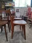 Set of six bistro chairs