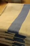 Set of six old tea towels