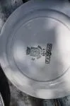 Set of six Saint Amand plates 