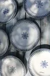 Set of six Saint Amand plates 
