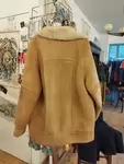 Shearling bomber jacket, size L 