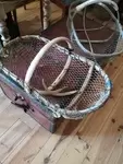 Shore fishing basket