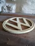 White VW Combi Bay Window logo