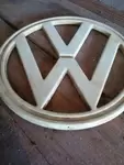 White VW Combi Bay Window logo
