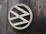 White VW Combi Bay Window logo