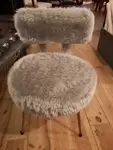 Silver gray pelfran chair