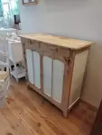 Small 1950s wooden sideboard, revamped 