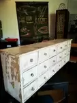 Small craft cabinet with drawers
