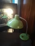 Small green vintage lamp