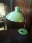 Small green vintage lamp
