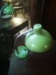 Small green vintage lamp