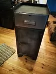 Small metal workshop cabinet