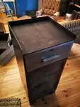 Small metal workshop cabinet