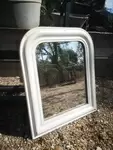 Small old quilted mirror