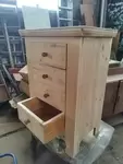 Small pine drawer unit