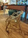 Small rattan armchair from the 70s 