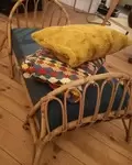 Small rattan children's bed