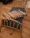 Small rattan children's bed