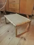 Small rattan side table