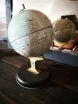 Small tin globe