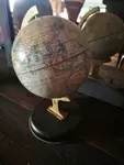 Small tin globe