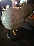 Small tin globe