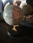 Small tin globe