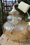 Smoked glass pendant light 1970s