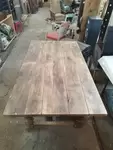 Solid oak farmhouse table
