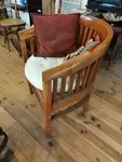 Solid wood armchair