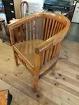 Solid wood armchair